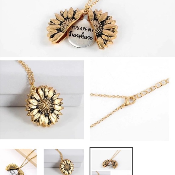 Sunflower necklace - Picture 3 of 6